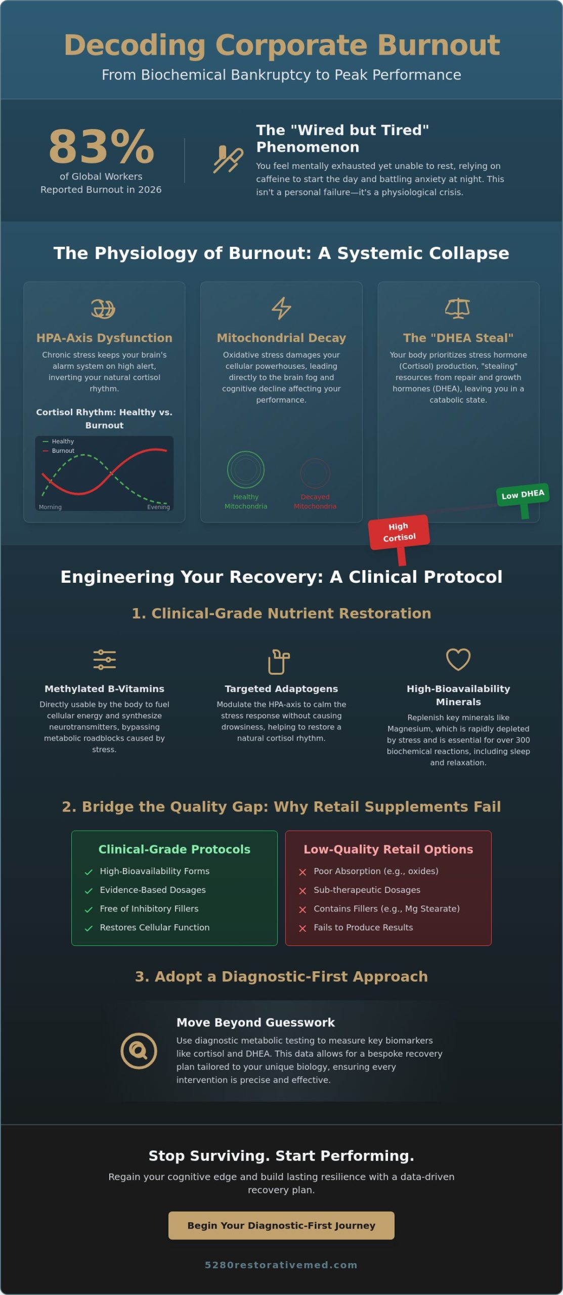 Supplements for Corporate Burnout Recovery: A Clinical Protocol for High-Performers