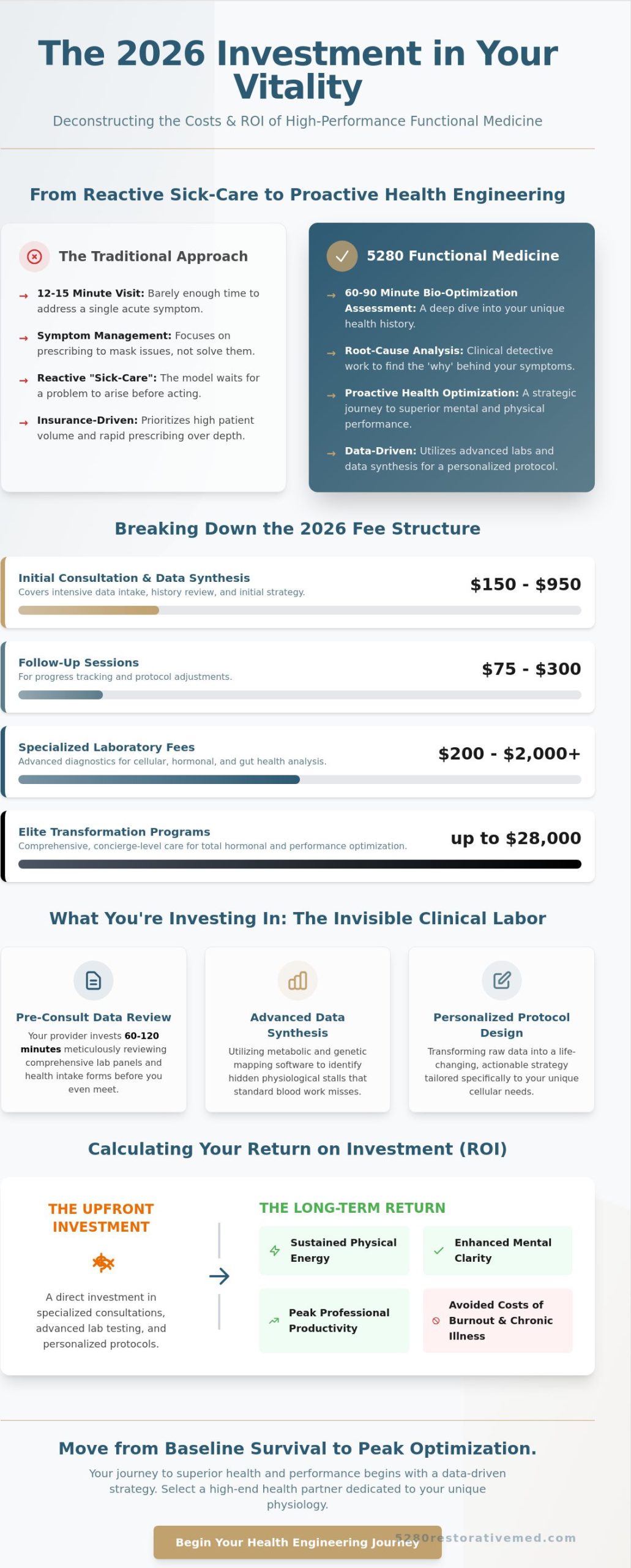 The Cost of Functional Medicine Consultations in 2026: A Comprehensive Investment Guide