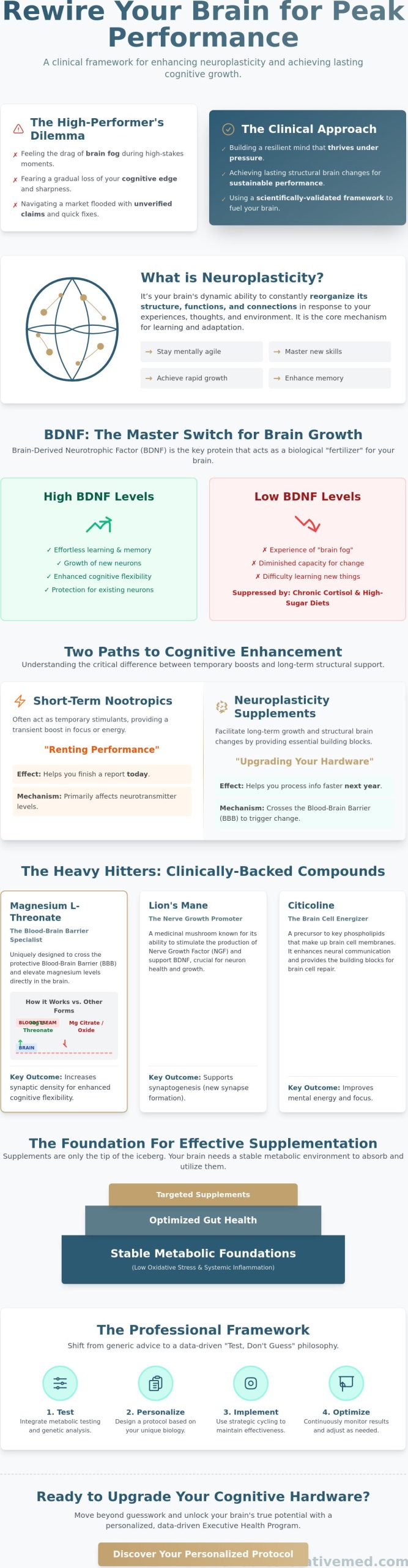 Supplements to Improve Neuroplasticity: A Clinical Guide for High-Performers