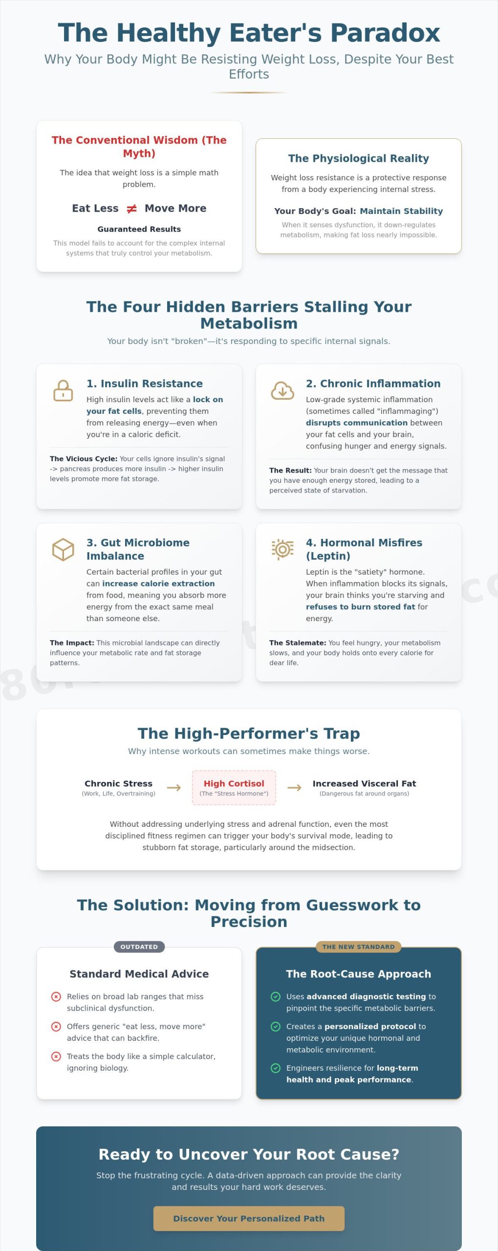 Why Am I Gaining Weight Despite Eating Healthy? The Science of Weight Loss Resistance