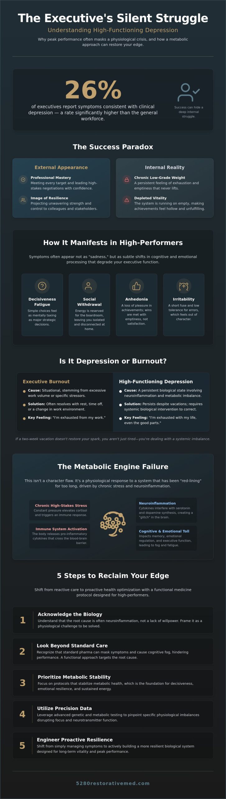 Managing High-Functioning Depression as an Executive: A Functional Medicine Approach